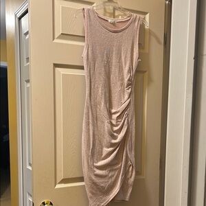 Leith Blush Sleeveless Midi Dress